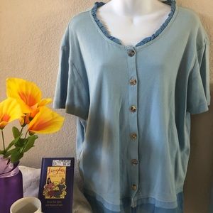 Donna 2 piece Suit with Lace on the pants legs